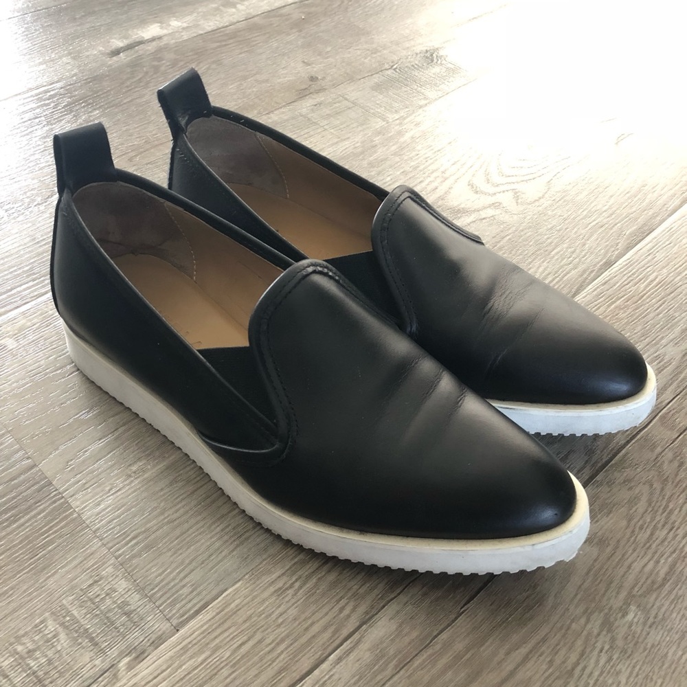 Everlane Street Shoe Black Leather